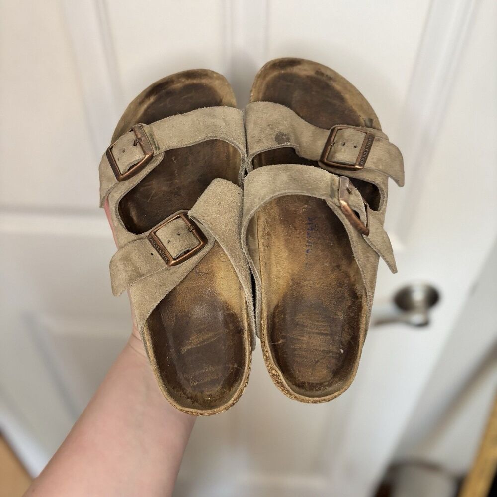 As Is Birkenstock, Arizona Slide Double Buckle Women’s Size 6.5/7